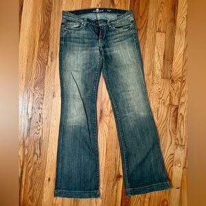 7 For All Mankind low rise dojo jeans - size 28 35.5” inseam